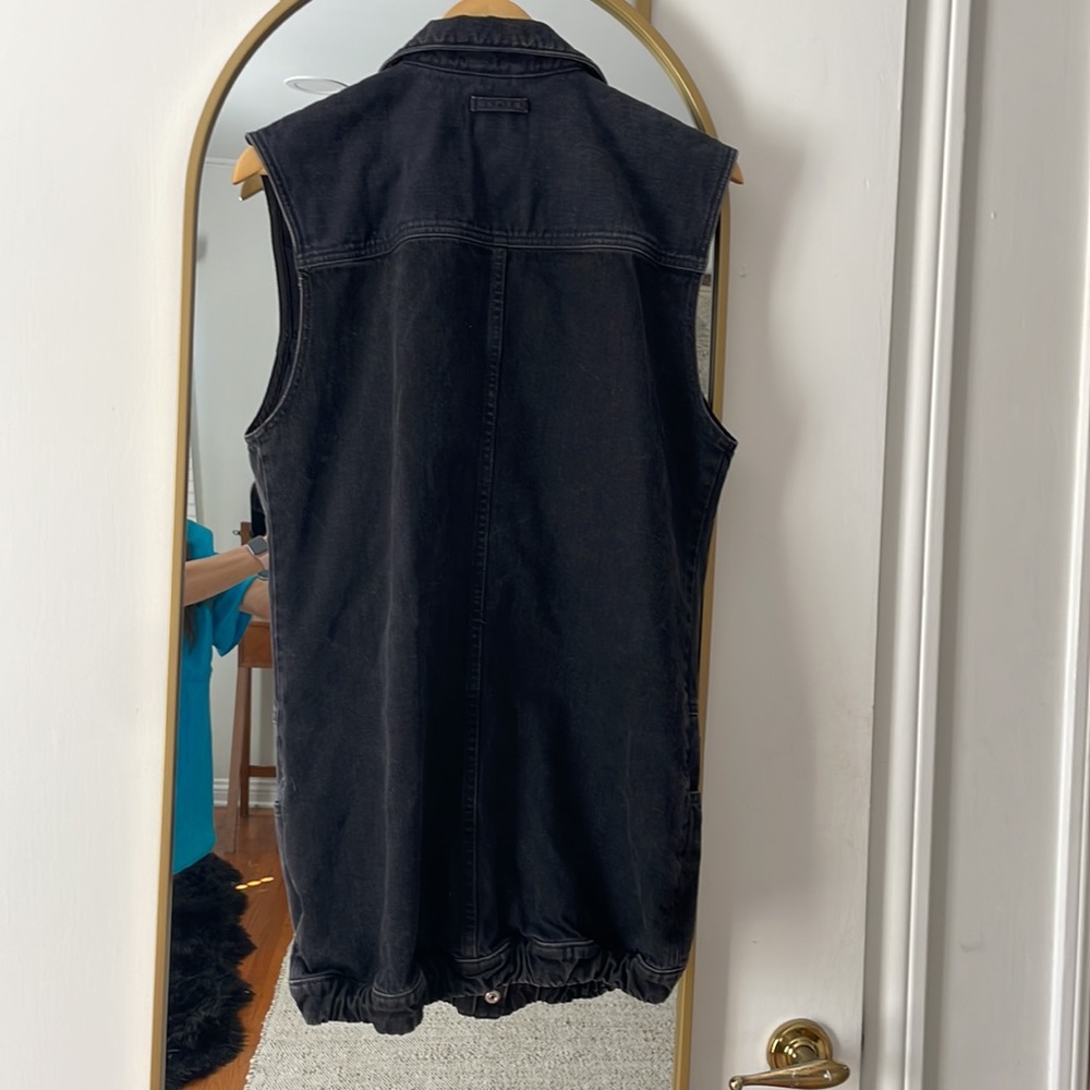 GUESS ORIGINAL Long Denim Vest - Picture 5 of 6
